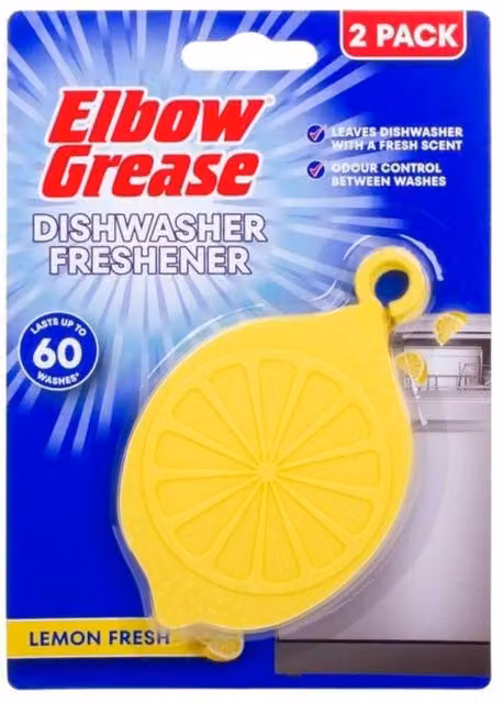 Elbow Grease Dishwasher Freshener, Yellow, Pack of 2