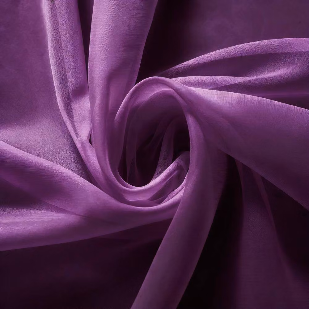 Luxury Living Purple Voile Tab Top Sheer Curtain Pair with Crystal Tie Backs, Width: 145 cm, Drop: 137 cm – 3