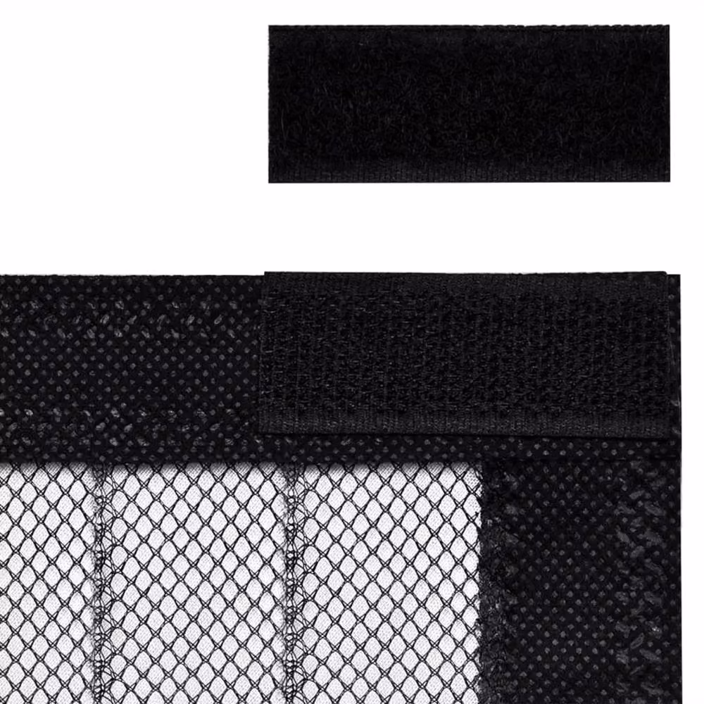 Berkfield Home Insect Door Curtains, 2 Pack, Black, W: 160 cm, H: 230 cm – 2