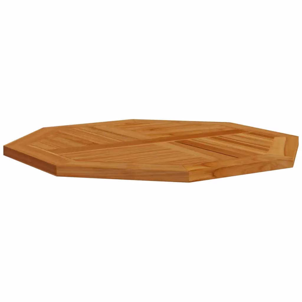 Berkfield Home Octagonal Solid Wood Teak Table Top, Brown, W/D/H: 80 x 80 x 2.5 cm – 3