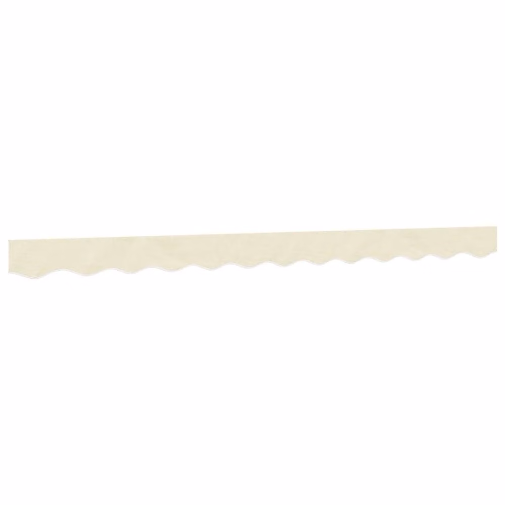 Berkfield Home Replacement Awning Valance Fabric in Cream Stripe Polyester, Length: 3 m – 2