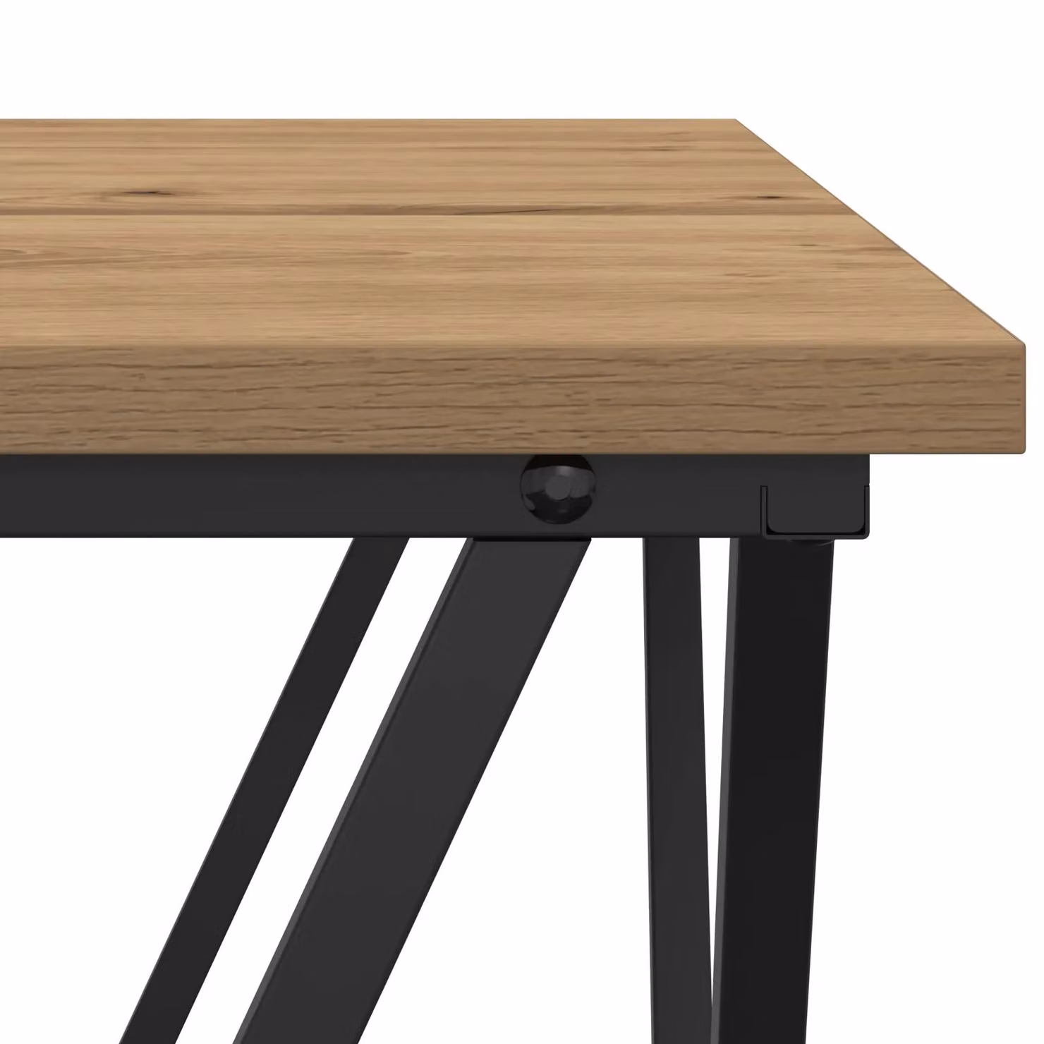 Berkfield Home Artisan Oak Coffee Table in Brown, W/D/H: 80 x 80 x 45 cm – 3