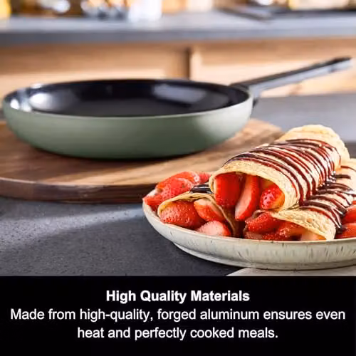 Morphy Richards Green Aluminium Frying Pan with Ceramic Coating, Diameter: 24 cm – 3