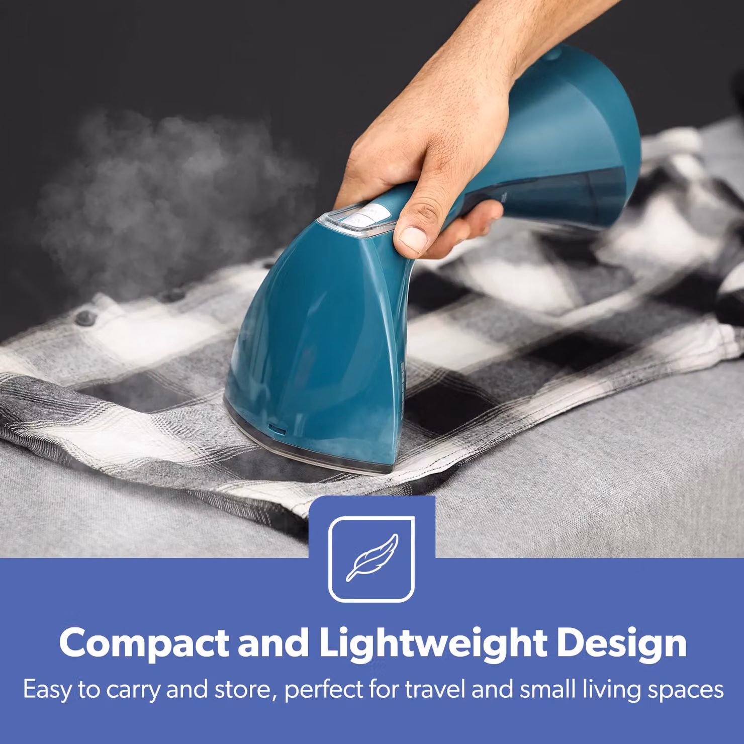 Geepas Handheld Garment Steamer with Fabric Brush Attachment in Blue – 5