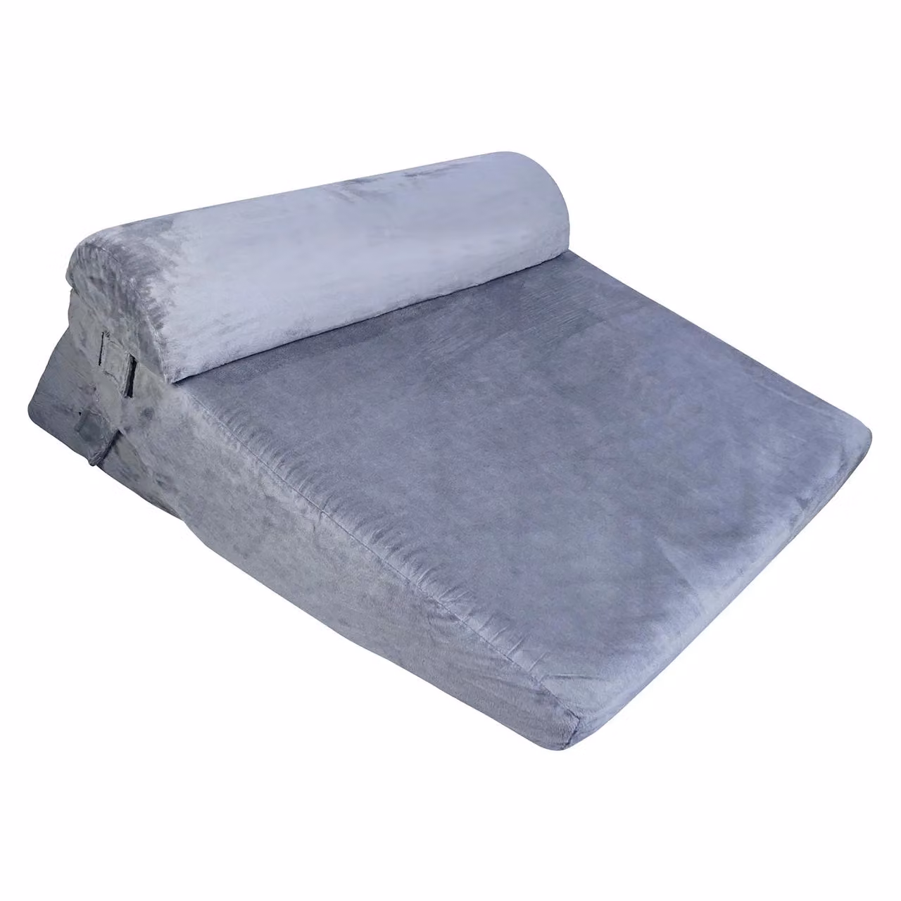 mysmartbuy Adjustable Bed Wedge Pillow with Gel Infused Memory Foam and Removable Grey Cover for Back or Knee Support – 4