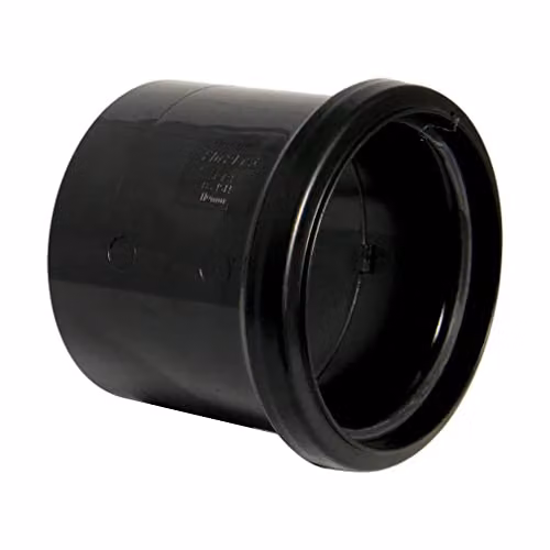 FloPlast SP124 Single Socket Coupling, Black