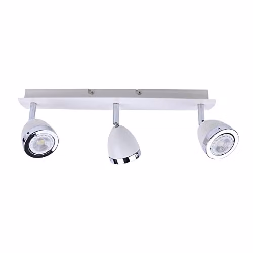 Netlighting Calasa Modern 3 Light Ceiling Spotlight Bar in White with GU10 Bulbs