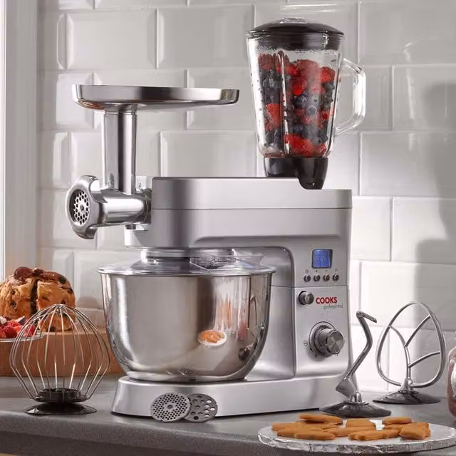 Cooks Professional MK5 1200W Multi Function Stand Mixer in Silver
