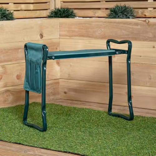 Samuel ALEXANDER Green Garden Kneeling Pad with Chair and Detachable Tool Bag, W: 49 cm, D: 23 cm, H: 49 cm – 2