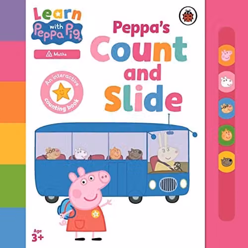 Ladybird Learn with Peppa: Peppa's Count and Slide Multicolour Paper Book