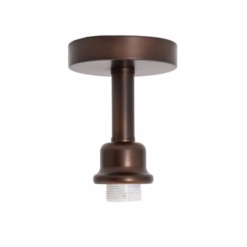 Happy Homewares Contemporary Modern Semi Flush Ceiling Light Fitting in Bronze Metal with E27 Socket – 1