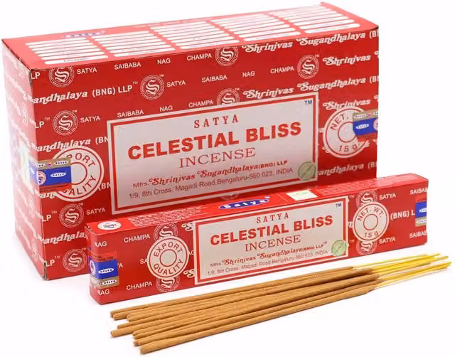 Satya Celestial Bliss Incense Sticks, Red