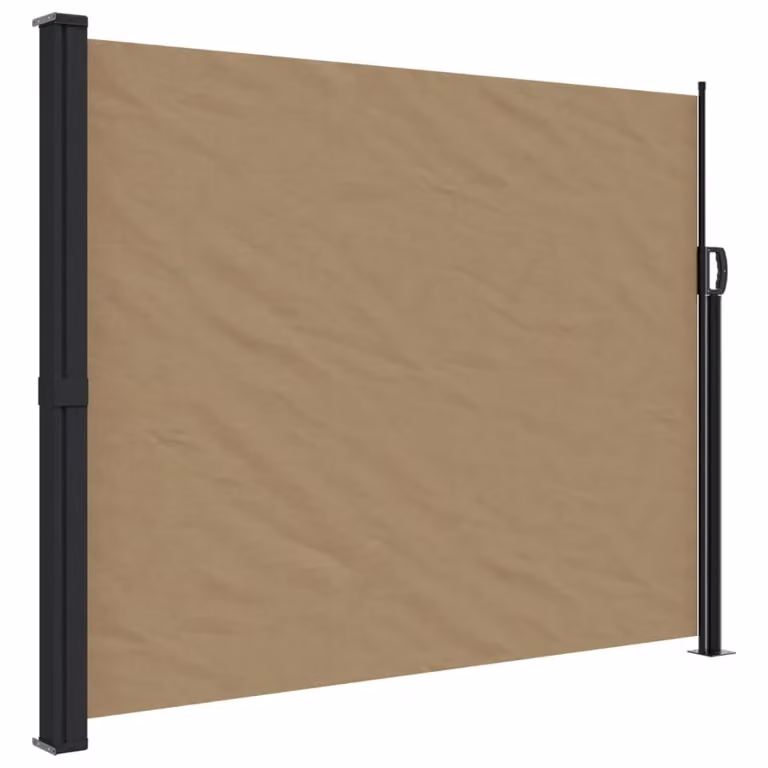 Berkfield Home Retractable Side Awning in Taupe, W/H: 300 x 170 cm