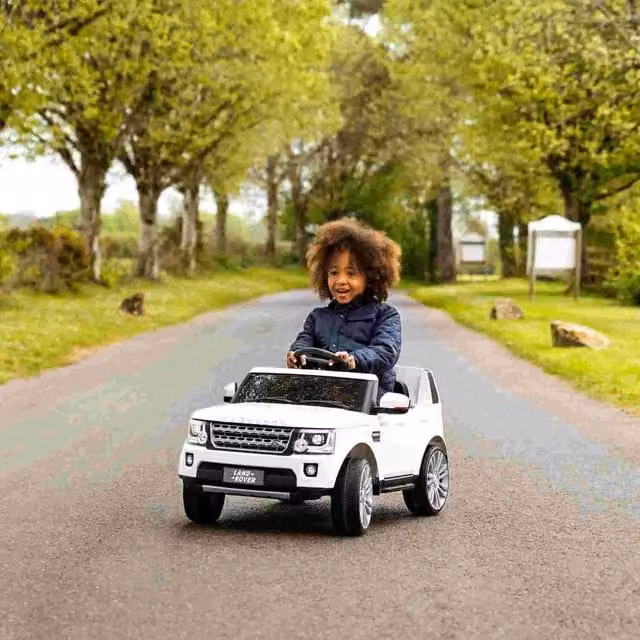 Xootz Land Rover Discovery Electric Ride On Car with Light and Sound - White