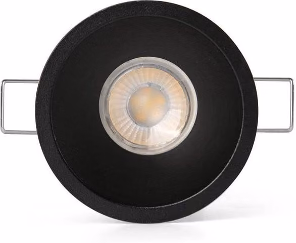 Netlighting Flac Adjustable Recessed Downlight in Black with GU10 Socket