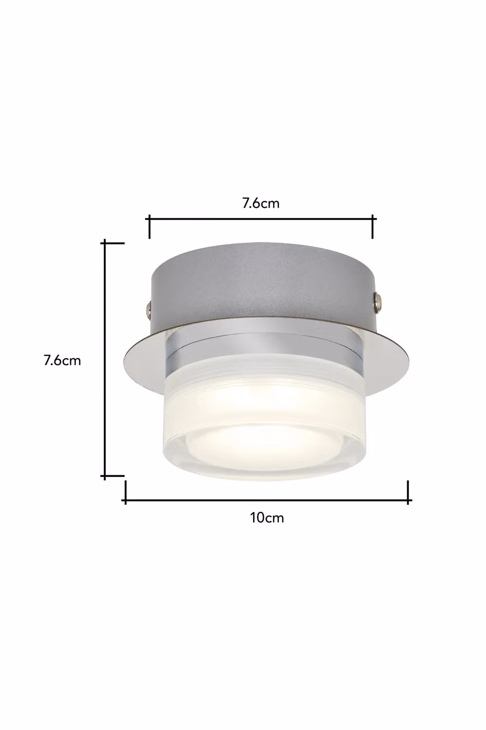 BHS Lighting Brooke LED Bathroom Dual Mount Up and Down Spot Light in Silver and Chrome – 2
