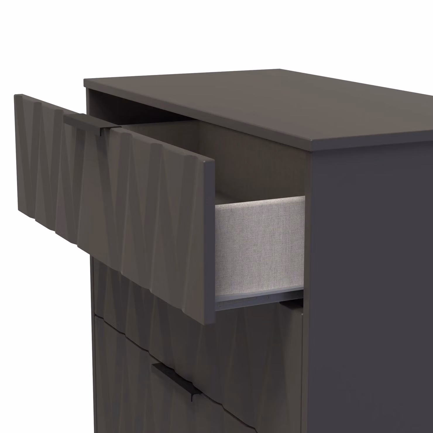 Ready Assembled 2 U Washington 3 Drawer Deep Chest in Dark Grey – 4