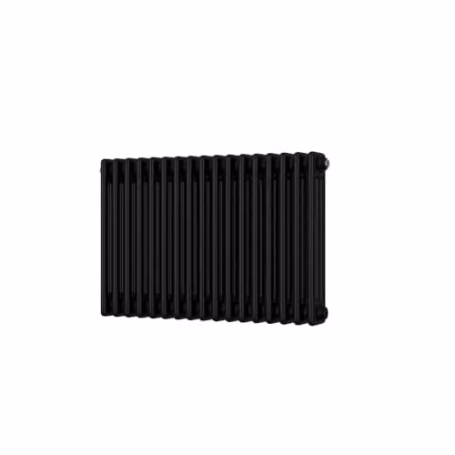 UK Radiators Alpha Black 3 Column Traditional Cast-Iron Style Radiator, W: 77.7 cm, H: 50 cm – 2