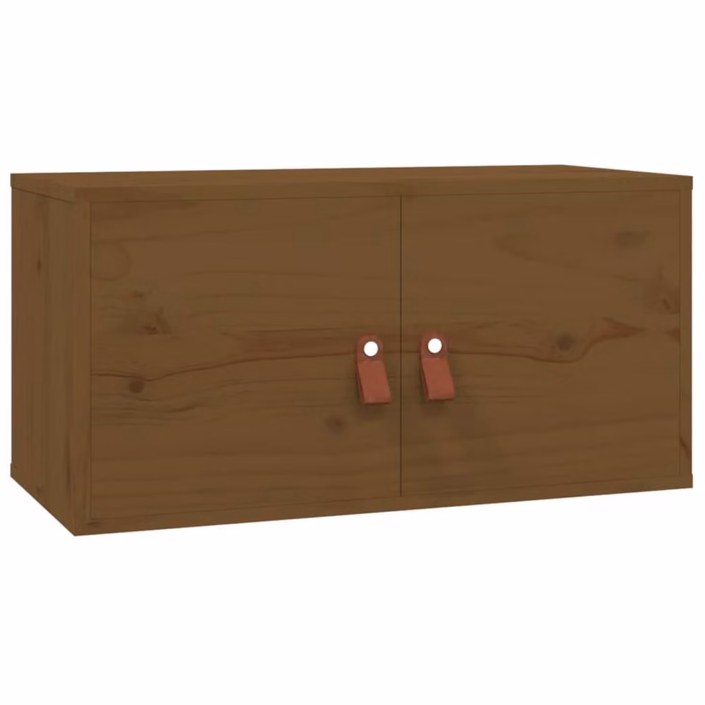 Berkfield Home Wall Cabinet in Honey Brown, Solid Pine Wood, W/D/H: 60 x 30 x 30 cm – 3