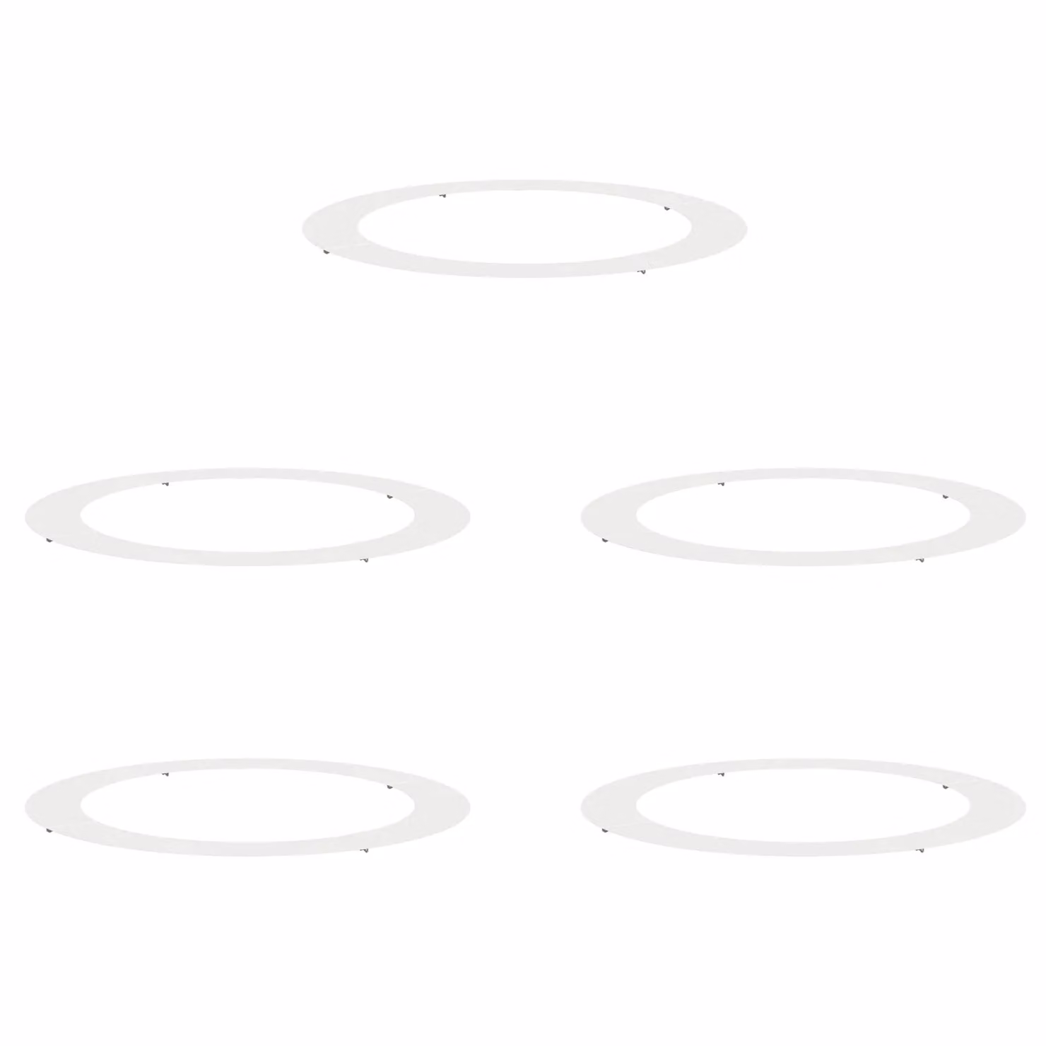 Berkfield Home Large Round White Plastic Planter Tub