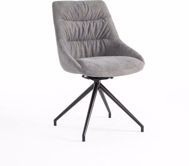 More4Homes Eva Modern Velvet Dining Chair with Arms in Grey