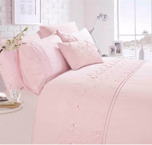 Rapport Papillon Pink Floral Duvet Cover Set, 200 x 200 cm