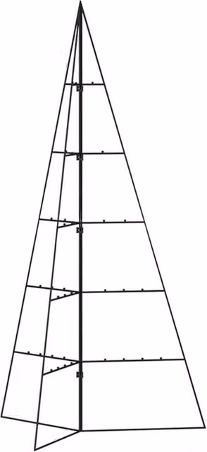 Berkfield Home Metal Christmas Tree Decoration in Black, Height: 100 cm