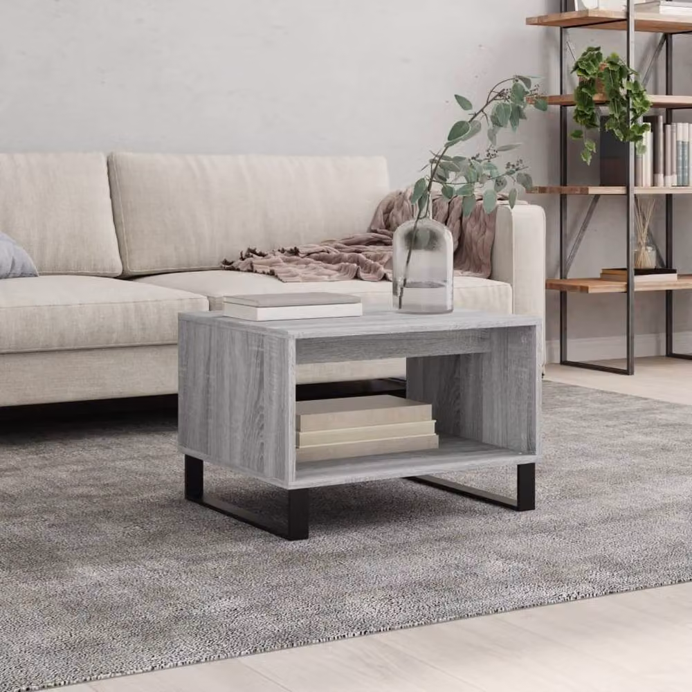 Berkfield Home Decorative Coffee Table in Grey Sonoma, W/D/H: 60 x 50 x 40 cm – 2