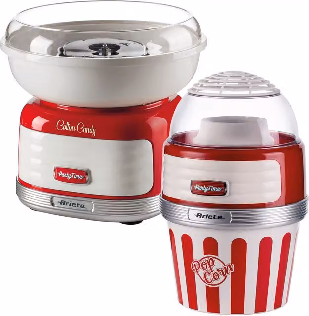 Ariete Red Hot Air Candy Floss and Popcorn Maker