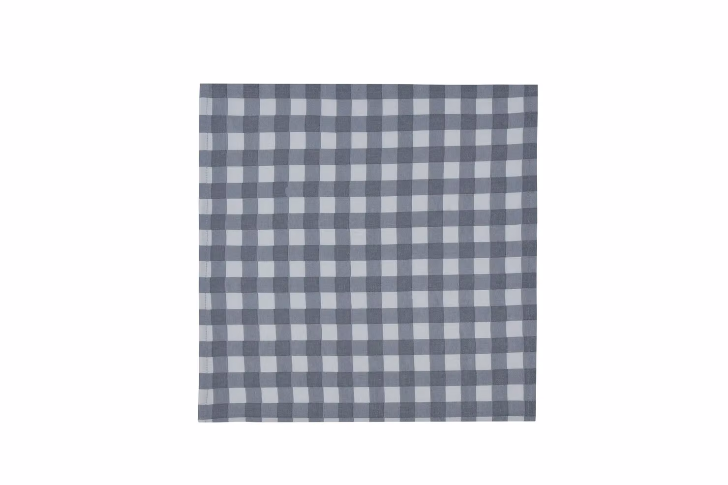 Smart Living Grey Gingham Cotton Napkins, Set of 4, W/D: 41 x 41 cm – 2
