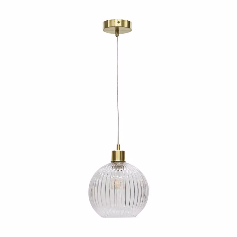 First Choice Lighting Carss Satin Brass Ceiling Pendant Flex Kit in Gold