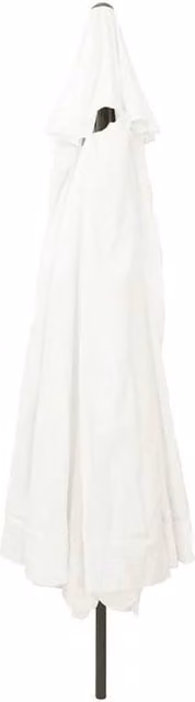 Berkfield Home Garden Umbrella in Sand White, W: 395 cm, H: 245 cm – 1