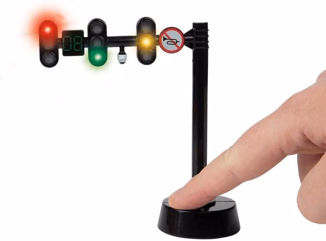 UMKYTOYS Above the Road Traffic Light Toy with Lights and Sounds for Kids - Multicolour
