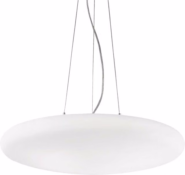 Ideal Lux Smarties Bianco 5 Light Glass Ceiling Pendant in White