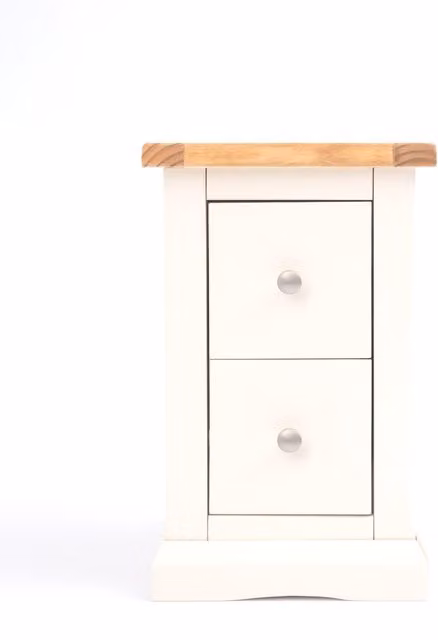 Cabinet Bits Castelli 2 Drawer Petite Bedside Table in White
