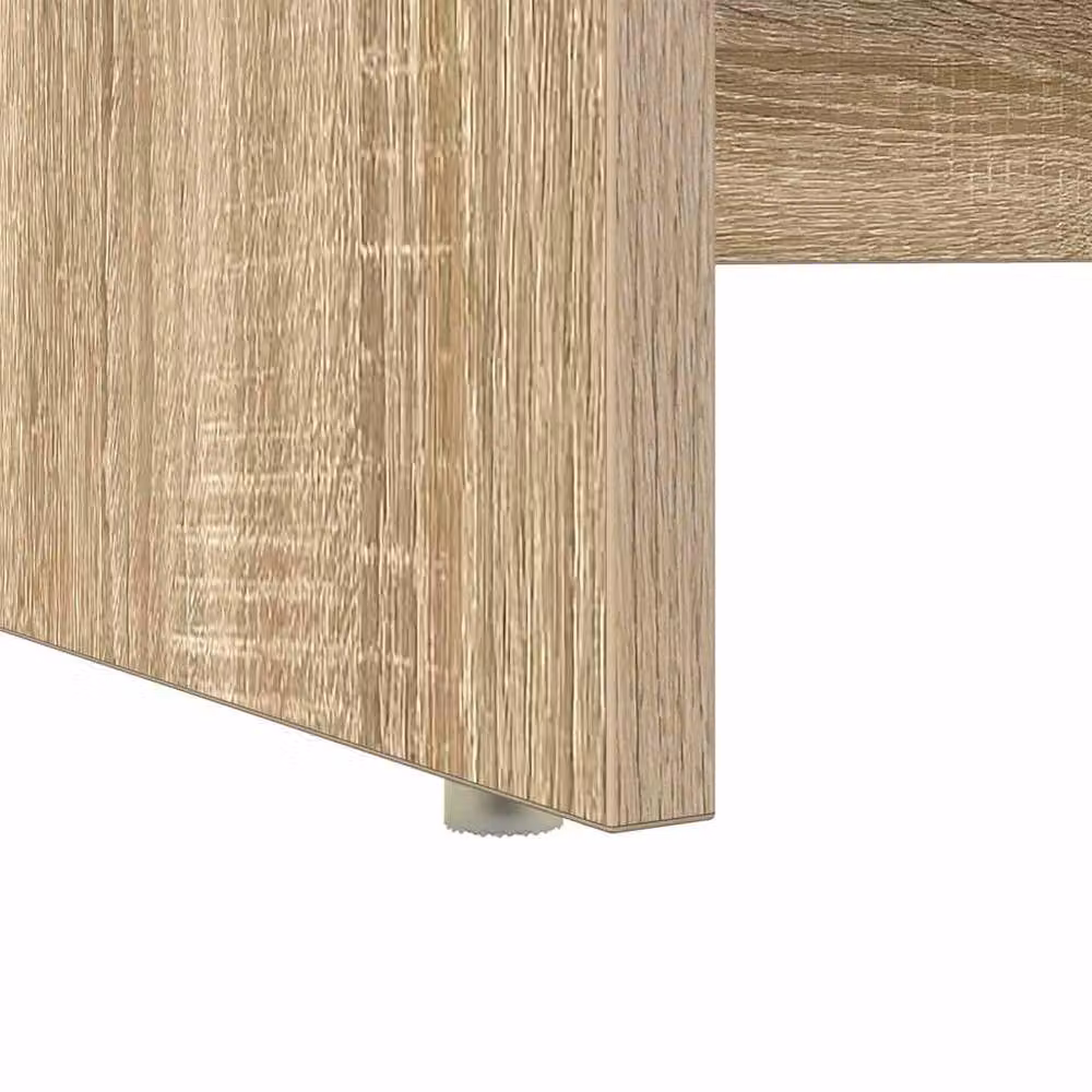 Berkfield Home Modern Writing Desk in Sonoma Oak and Beige, W/D/H: 120.5 x 44 x 88.5 cm – 7