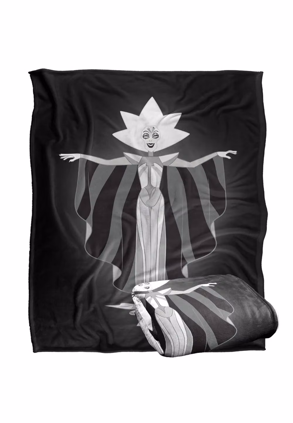 Trevco Steven Universe White Diamond Super Soft Fleece Throw Blanket, White, W: 152 cm, D: 127 cm – 7