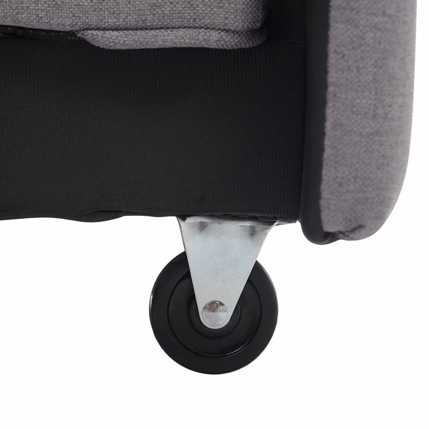 Aosom UK Multifunctional Folding Sofa Bed with Adjustable Backrest and 2 Cushions in Dark Grey, W/D/H: 127 x 75-180 x 94 cm – 7