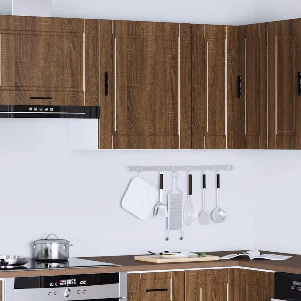 Berkfield Home Porto Brown Oak Kitchen Wall Cabinet – 3