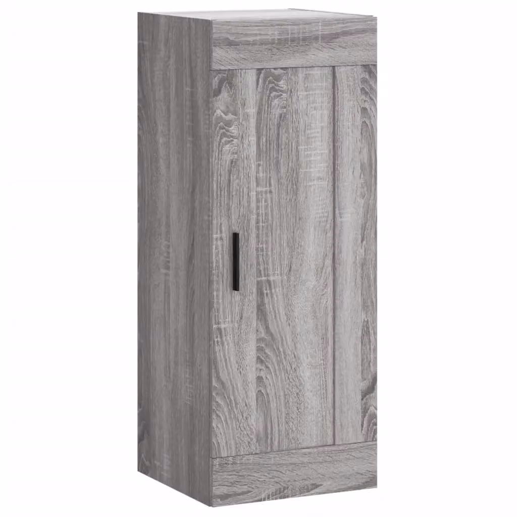 Berkfield Home Wall Mounted Modern Cabinet in Grey Sonoma, W/D/H: 34.5 x 34 x 90 cm – 2
