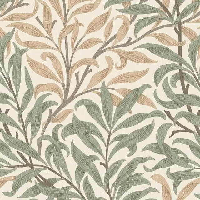 William Morris At Home Willow Bough Fabric in Green