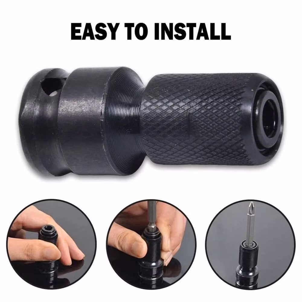 SPETLEK Chuck Socket Adapter Converter Kit in Black – 3