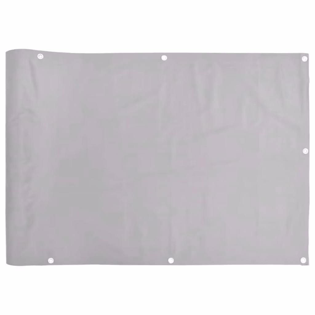 Berkfield Home Grey PVC Balcony Privacy Screen W: 500 cm, H: 120 cm – 2