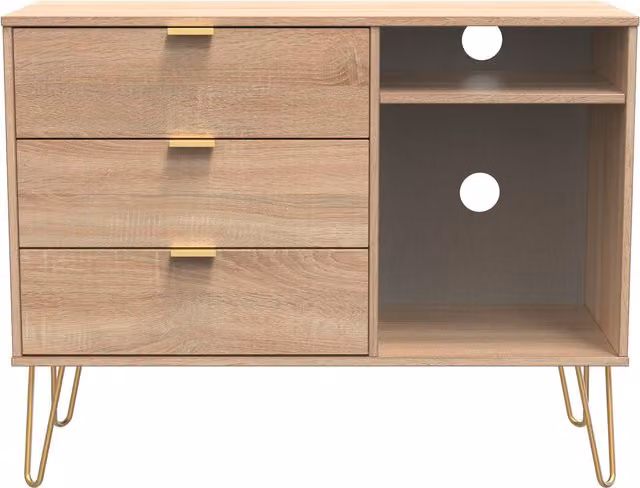 2 U Bexley 3 Drawer TV Unit in Light Oak – 1