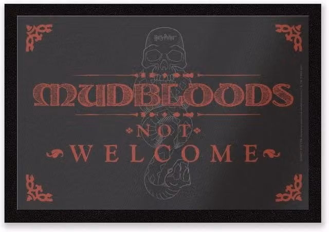 Zavvi Harry Potter Mudbloods Not Welcome Coir Doormat, Multicolour, W: 60 cm, D: 40 cm – 1