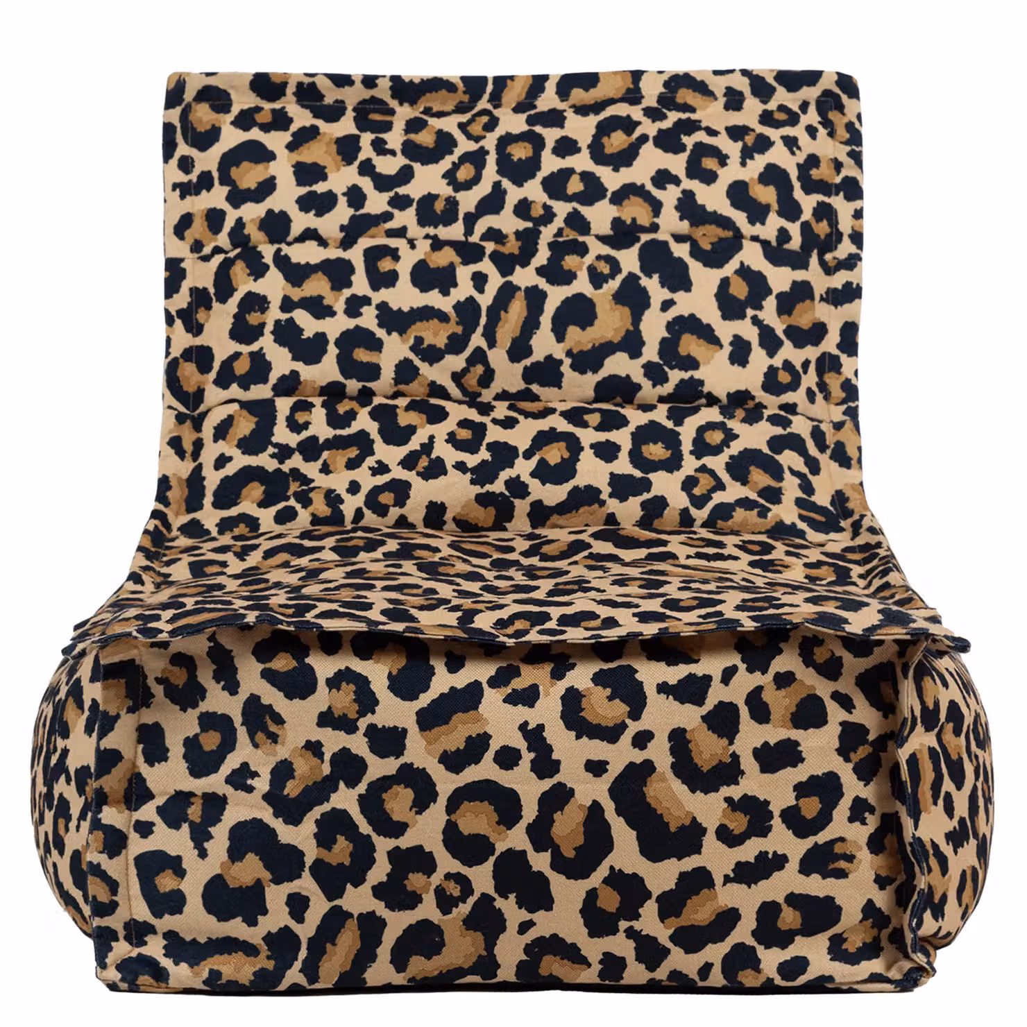 icon Dolce Scandi Leopard Kyoto Lounger Bean Bag in Multicolour Corduroy Fabric, Medium – 3