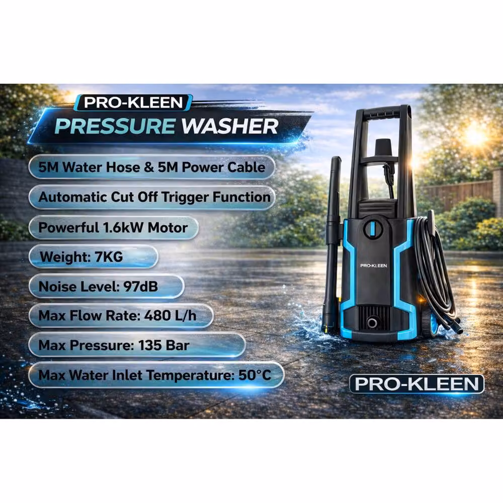 ProKleen High Performance Power Jet Pressure Washer in Black – 2