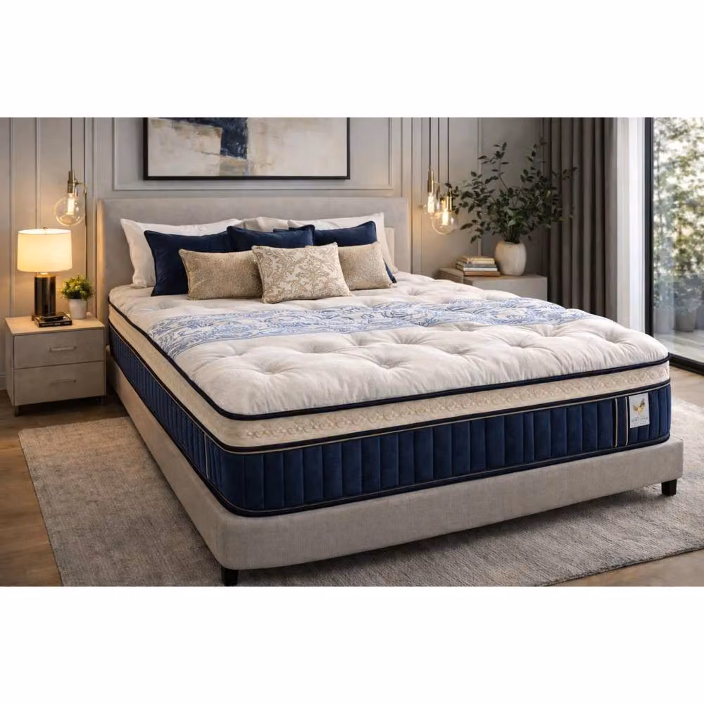 KDMD Artesa Cloud Soft Pillow-Top Hybrid Double Mattress in White, W/D/H: 140 x 200 x 35 cm – 2