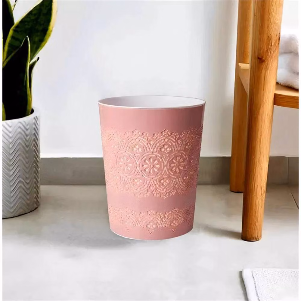 PAWNORA 9 Litre Plastic Waste Bin in Pink – 2