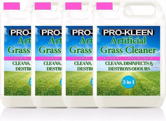 ProKleen Artificial Grass Cleaner Disinfectant with Floral Fragrance, 4 x 5L